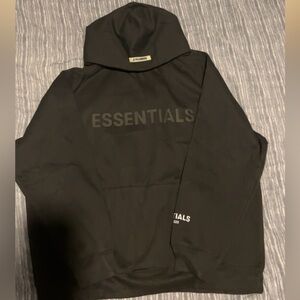 Black Fear Of God ESSENTIALS hoodie